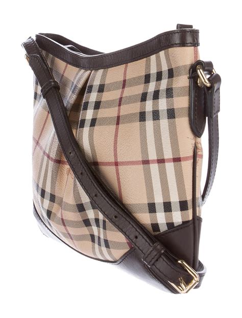 Burberry haymarket check crossbody bag